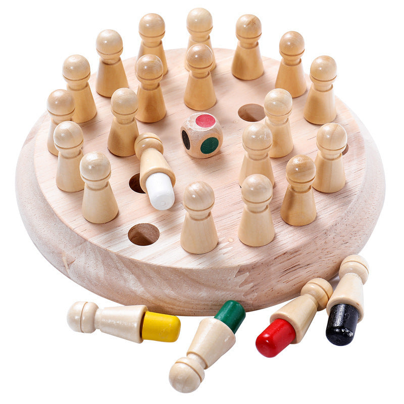 Kids Wooden Memory Match Stick Chess