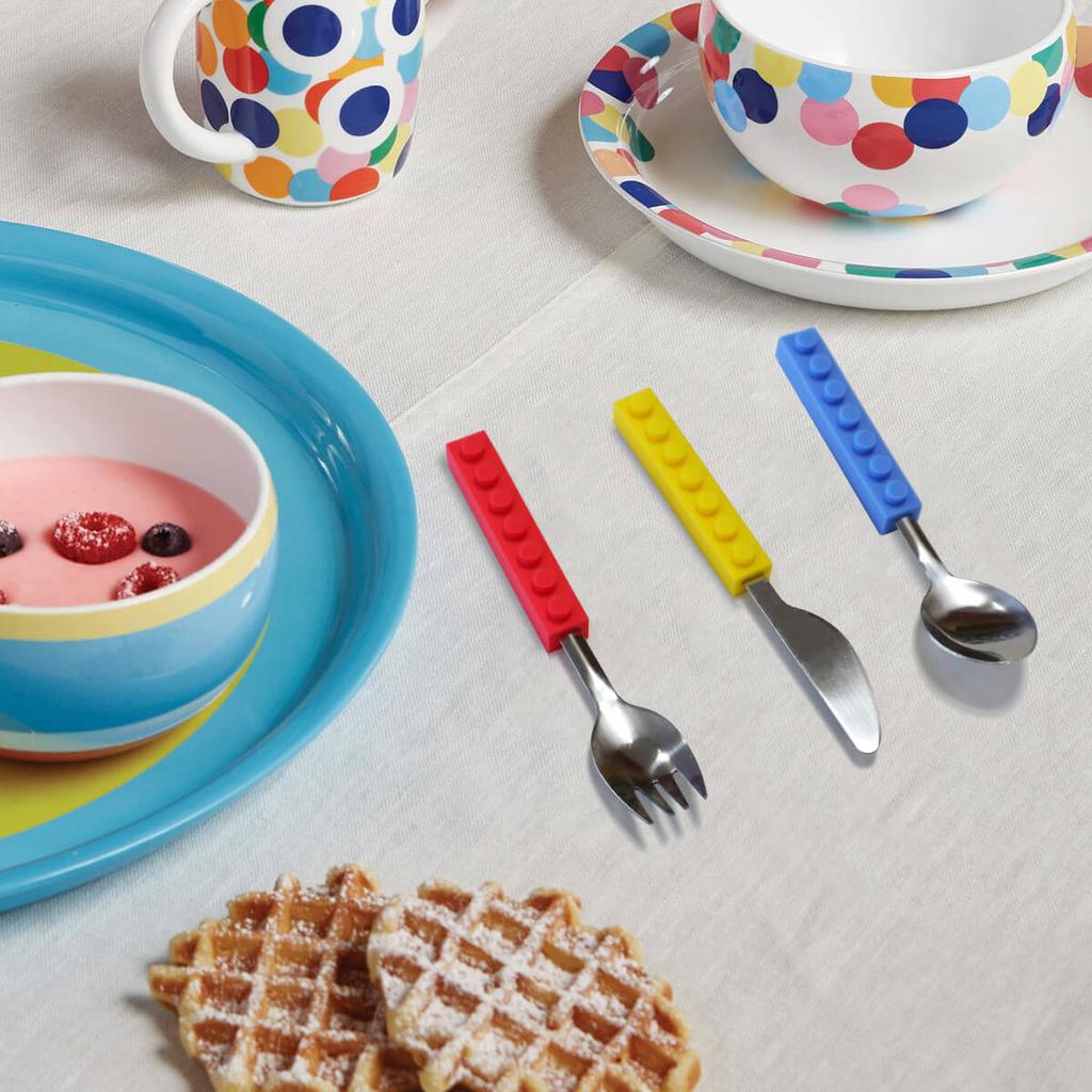 Brick Shape Stackable Cutlery (Set of 3)